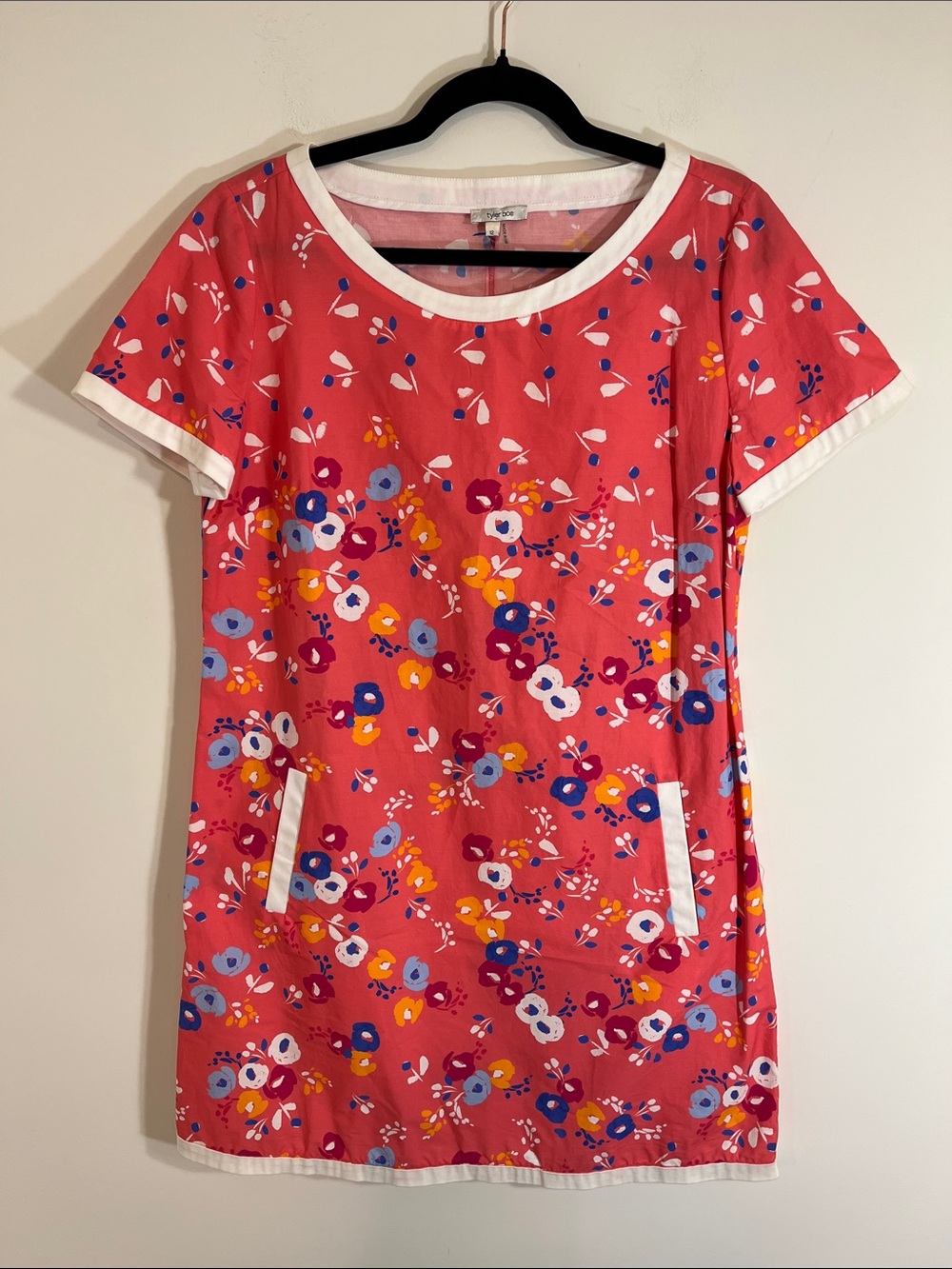 Tyler Boe floral short sleeve shift dress 12